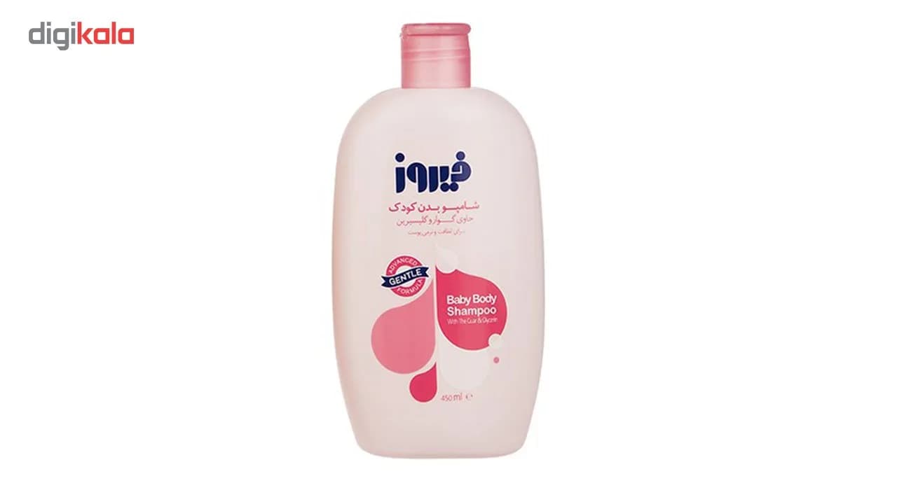 شامپو بچه فیروز حجم 500 میلی لیتر و شامپو بدن کودک مدل Pink حجم 450 میلی لیتر — تصویر ۷