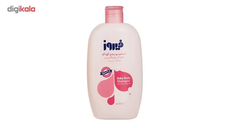 شامپو بچه فیروز حجم 500 میلی لیتر و شامپو بدن کودک مدل Pink حجم 450 میلی لیتر — تصویر ۳