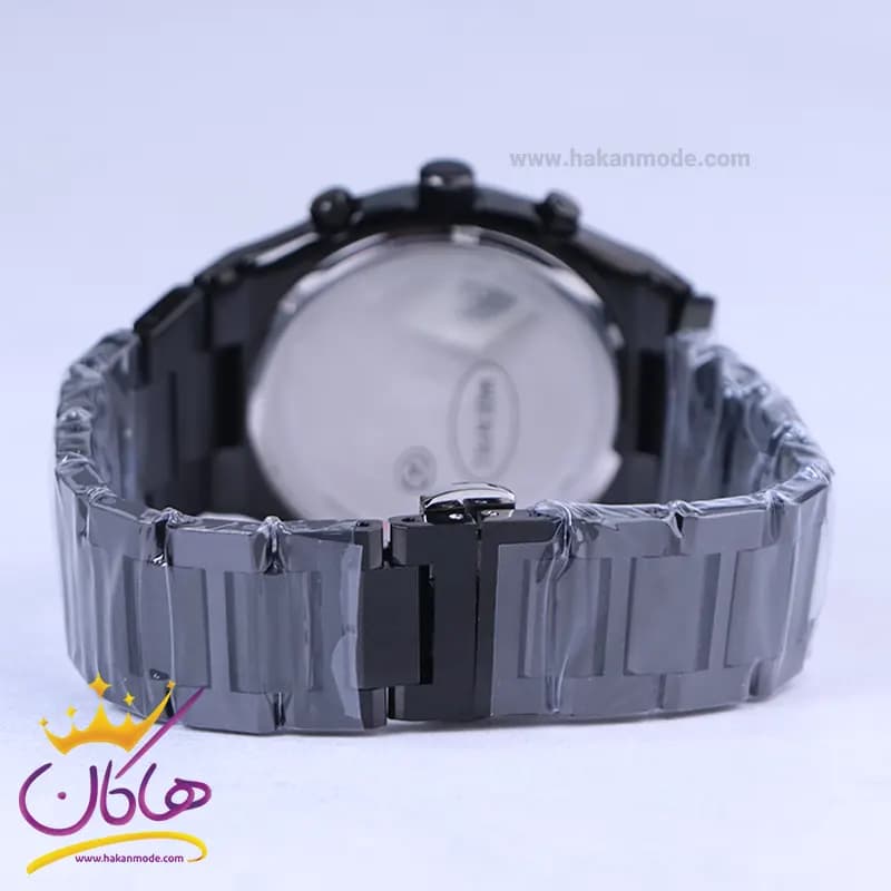 ساعت مچی کرست مردانه فلزی مشکی صفحه سبز crest 6285/4 — تصویر ۳