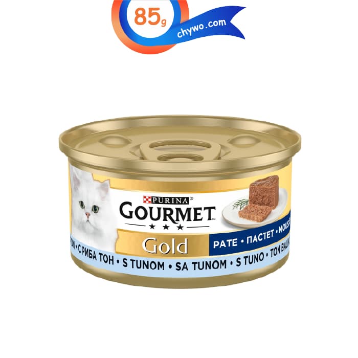 کنسرو گورمت گلد گربه بالغ طعم ماهی تن وزن 85 گرم Gourmet