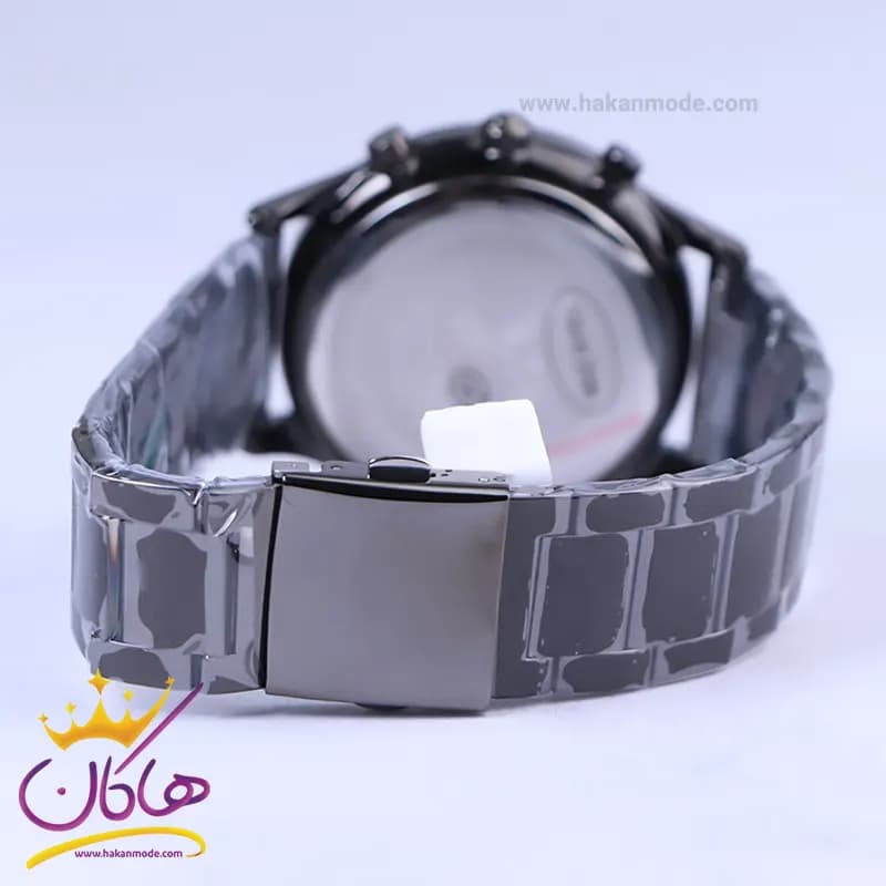 ساعت مچی کرست مردانه فلزی مشکی صفحه سبز crest 6280/5 — تصویر ۳