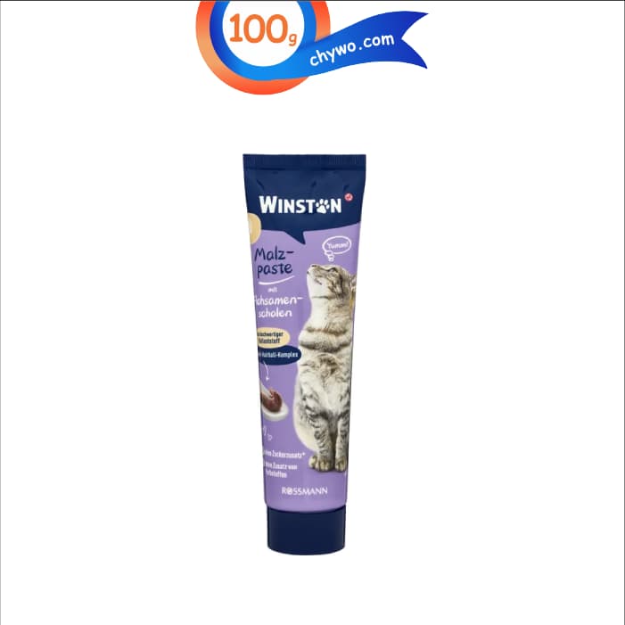 خمیر مالت گربه وینستون مدل آنتی هیربال وزن 100 گرم Winston Malt Paste