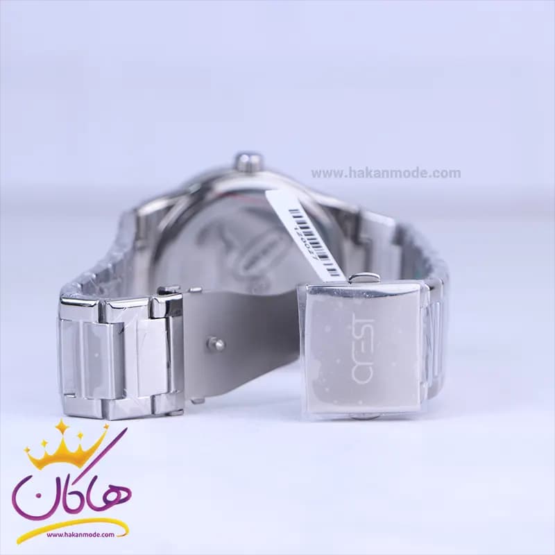 ساعت مچی کرست مردانه فلزی نقره ای صفحه سبز crest 6303/1 — تصویر ۲