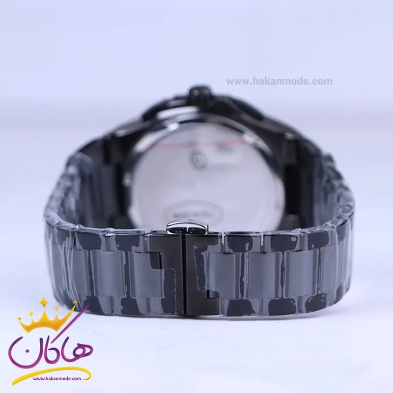 ساعت مچی عقربه ای کرست مردانه فلزی مشکی crest 6319/5 — تصویر ۳