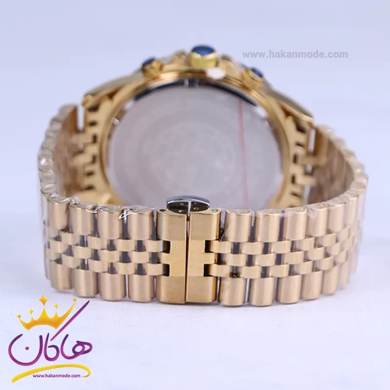 ساعت مچی عقربه ای سیتیزن مردانه فلزی طلایی صفحه مشکی 2363/8 — تصویر ۳