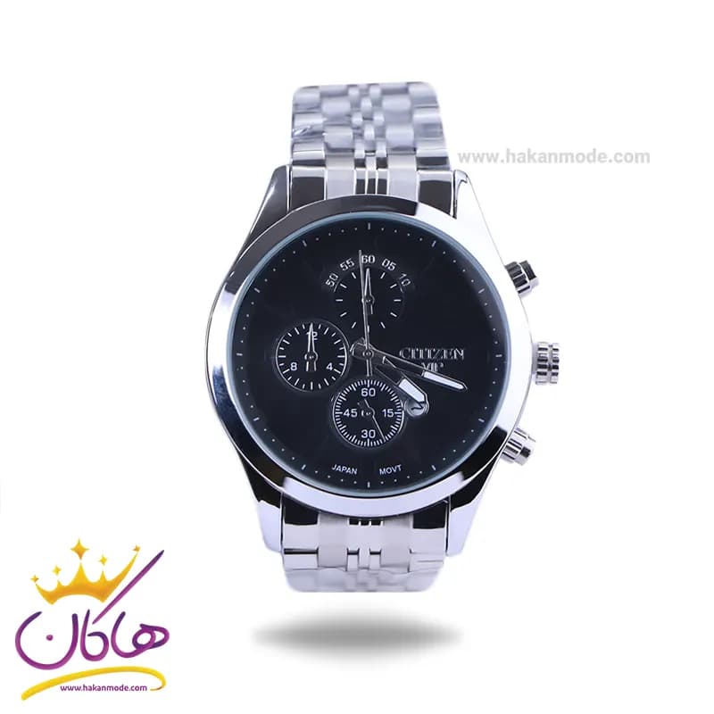 ساعت مچی سیتیزن مردانه فلزی نقره ای صفحه مشکی 2363/10