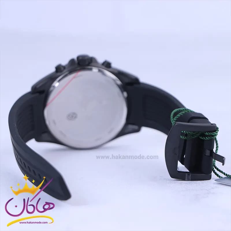 ساعت مچی عقربه ای کرست مردانه بند رابر مشکی 6275/5 — تصویر ۲
