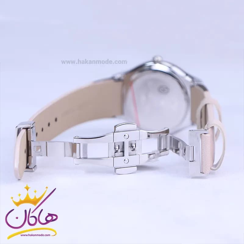ساعت مچی کرست زنانه بند چرم کرم صفحه شاین 6264/3 — تصویر ۴