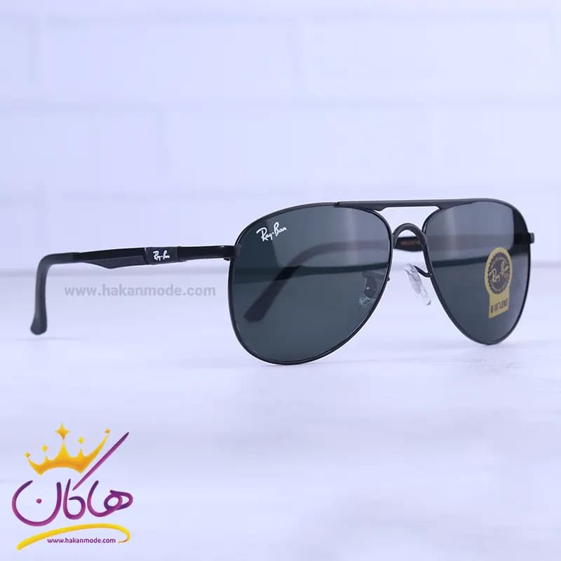 عینک آفتابی مردانه ریبن تمام مشکی RB 5228/2 — تصویر ۴