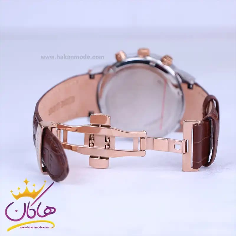 ساعت مچی سیتیزن مردانه بند چرم صفحه قهوه ای کرنوگراف G8111/3 — تصویر ۲
