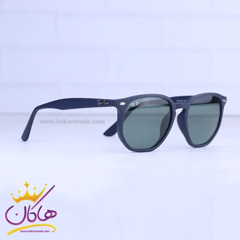 عینک آفتابی ری بن فریم سورمه ای شیشه سبز RB4306 — تصویر ۴
