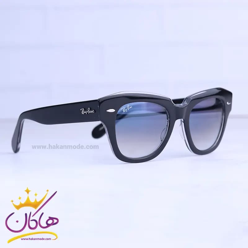 عینک آفتابی ری بن مشکی استیت RB2186 — تصویر ۴