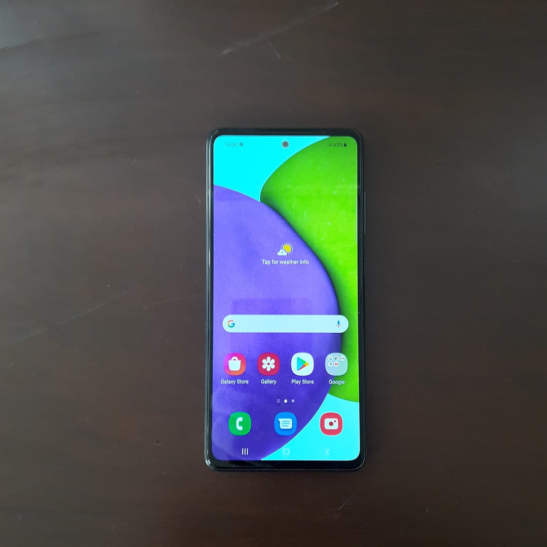 گوشی موبایل کارکرده سامسونگ Galaxy A52 4G دو سیم کارت مشکی — تصویر ۲