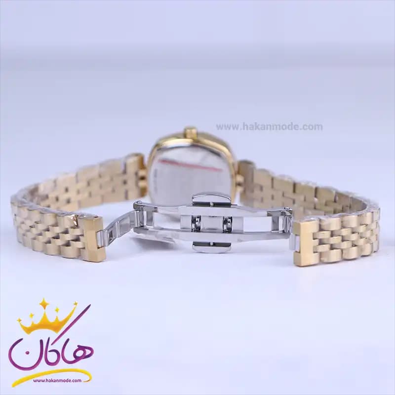 ساعت مچی الگانس زنانه استیل طلایی قاب مربع ER 2200/5 — تصویر ۲