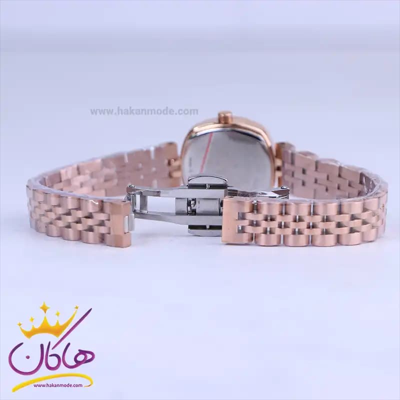 ساعت مچی الگانس زنانه استیل رزگلد قاب مربع ER 2200/6 — تصویر ۲