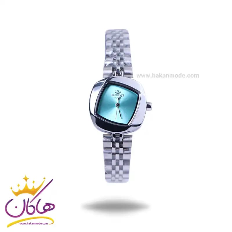 ساعت مچی الگانس زنانه استیل نقره ای صفحه آبی ER 2200/9