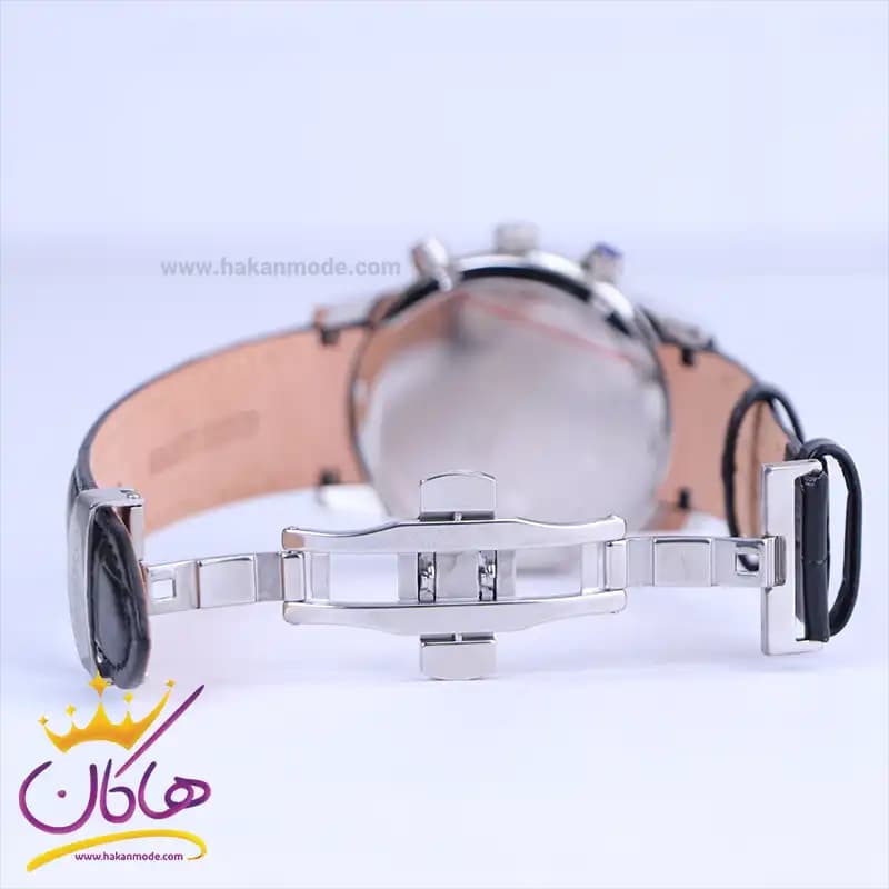 ساعت مچی سیکو مردانه بند چرم مشکی کرنوگراف G8117/1 — تصویر ۳