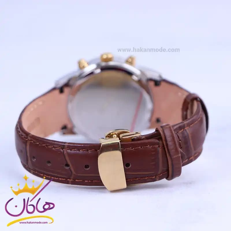 ساعت مچی عقربه ای سیکو زنانه بند چرم قهوه ای کرنوگراف L8117/6 — تصویر ۳