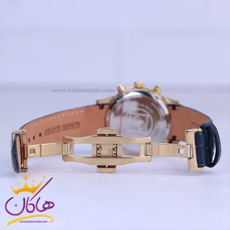 ساعت مچی سیکو زنانه بند چرم سورمه ای کرنوگراف L9233/14 — تصویر ۲