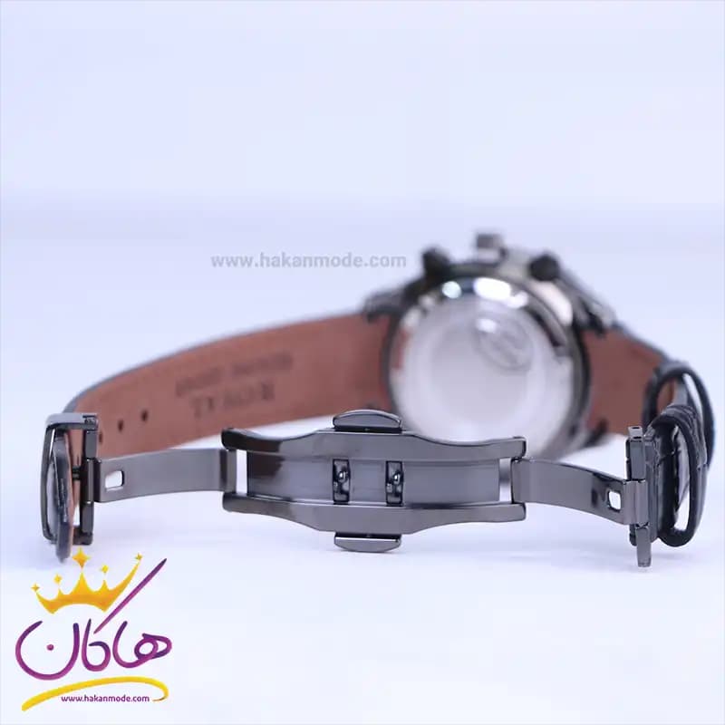 ساعت مچی عقربه ای الگانس زنانه بند چرم مشکی ER2127/8 — تصویر ۲