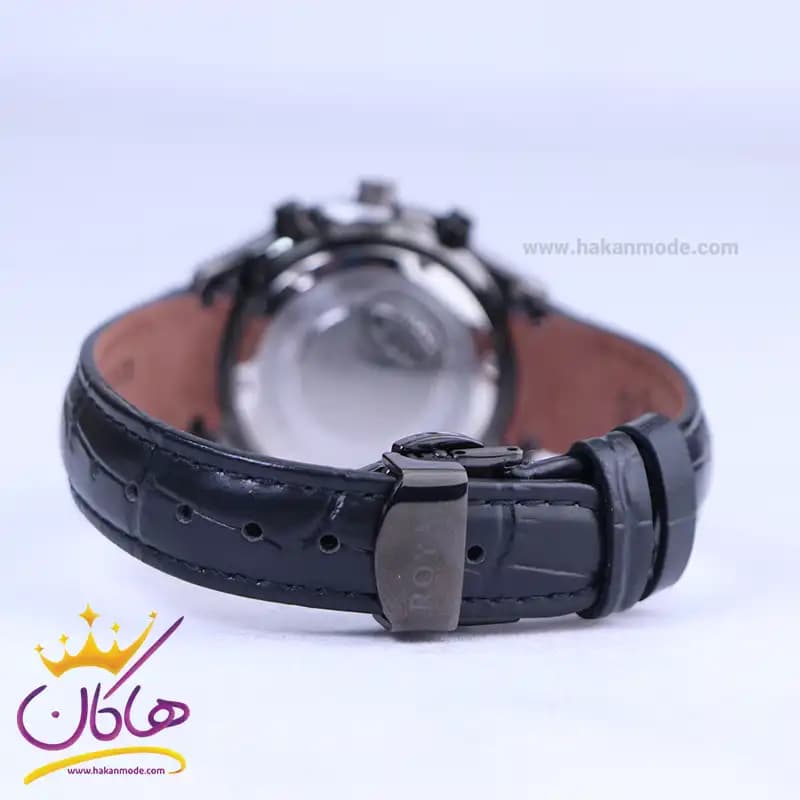 ساعت مچی عقربه ای الگانس زنانه بند چرم مشکی ER2127/8 — تصویر ۳