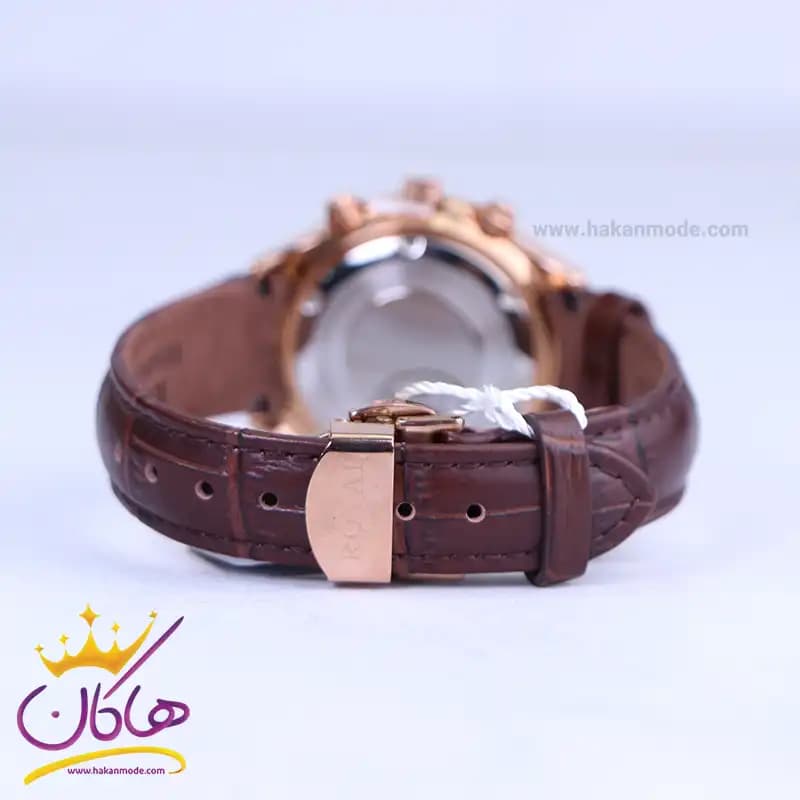 ساعت مچی عقربه ای الگانس زنانه بند چرم صفحه سفید ER2126/4 — تصویر ۳
