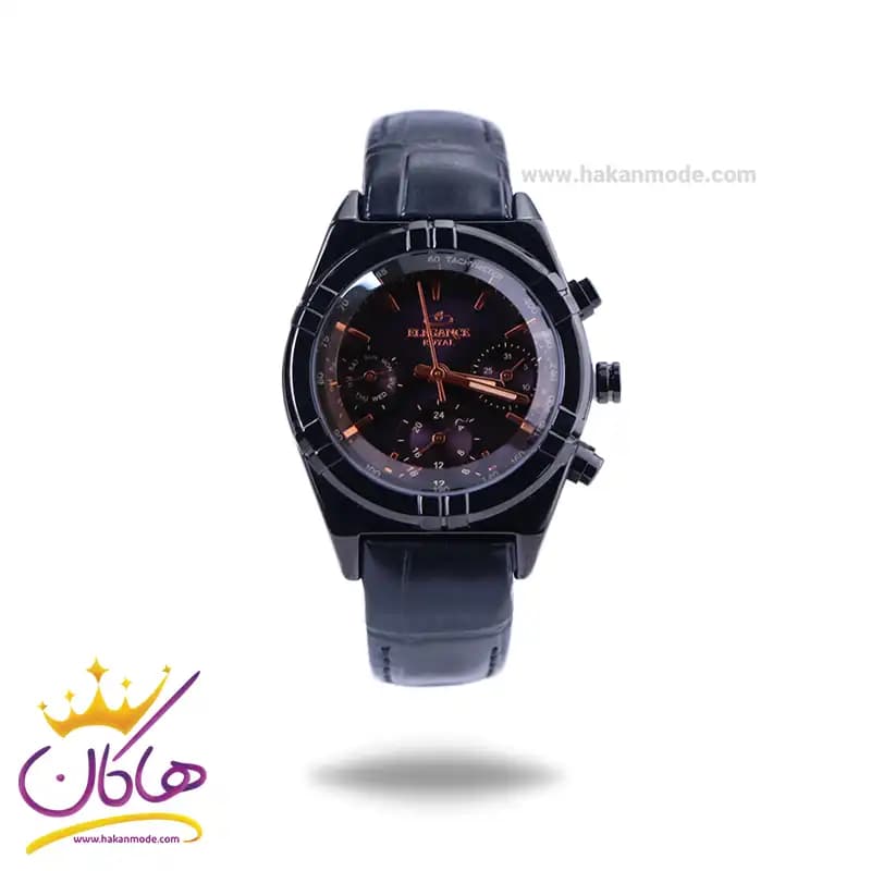 ساعت مچی عقربه ای الگانس زنانه بند چرم مشکی ER2128/4
