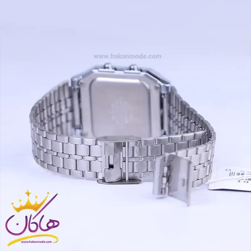 ساعت مچی کاسیو مردانه فلزی نقره ای دیجیتالی A500WA-1DF — تصویر ۳