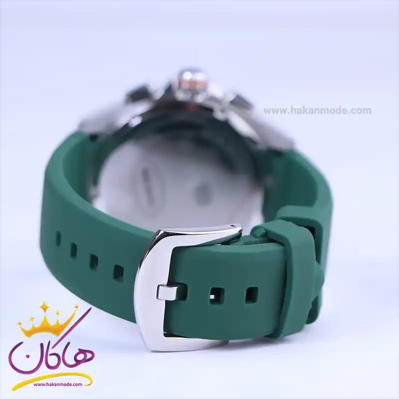 ساعت مچی جی جی پولو مردانه بند رابر سبز JPC.S04238R5 — تصویر ۲