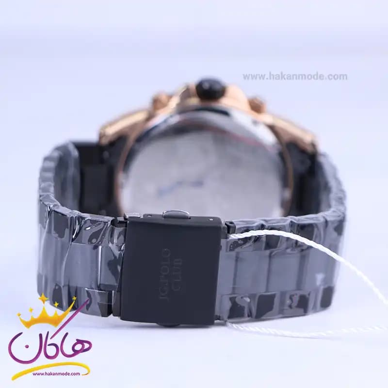 ساعت مچی جی جی پولو استیل مردانه مشکی JPC.10211145FM/3 — تصویر ۲