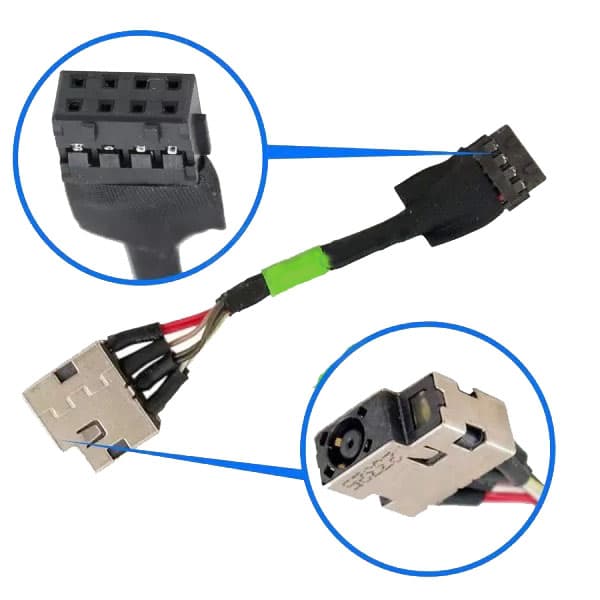 جک کابلی شارژ لپ تاپ HP Pavilion 15-F
