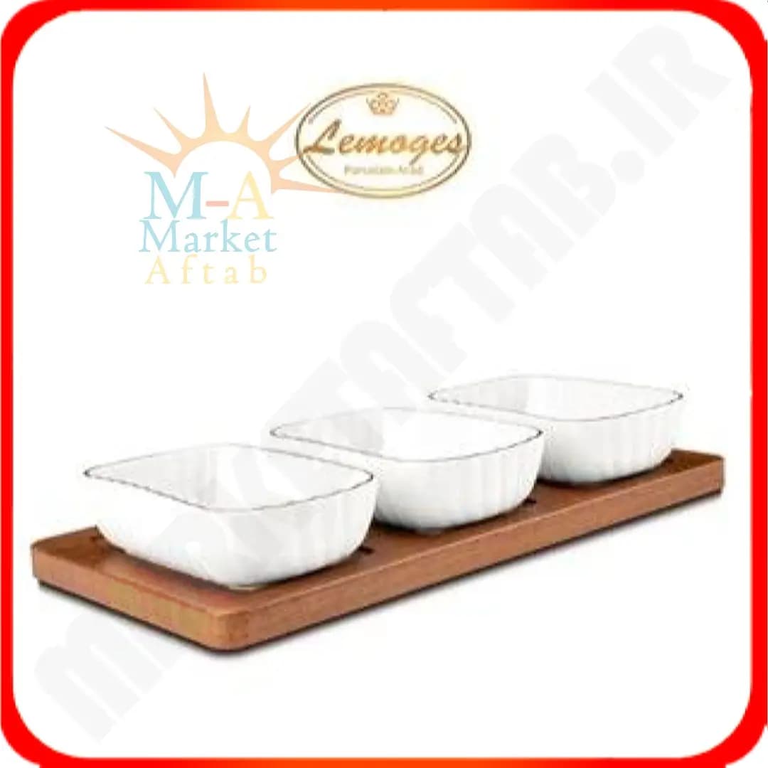 اردوخوری مستطیل کارمن 3 خانه لیمون چینی آراد