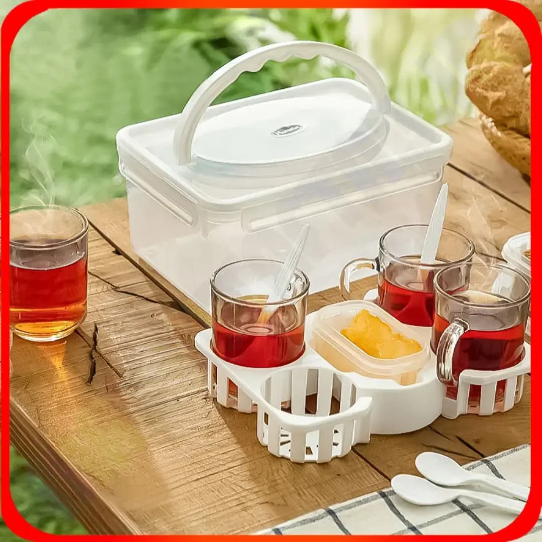 سرویس چای خوری ۴ نفره دلنار هوم کت — تصویر ۳