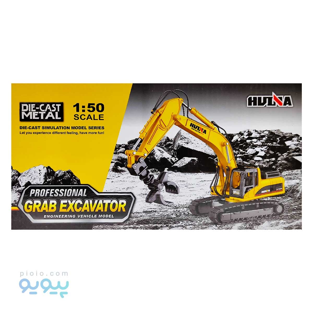 ماکت ماشین فلزی حمل تیر راهسازی 1713 HUINA تک و عمده