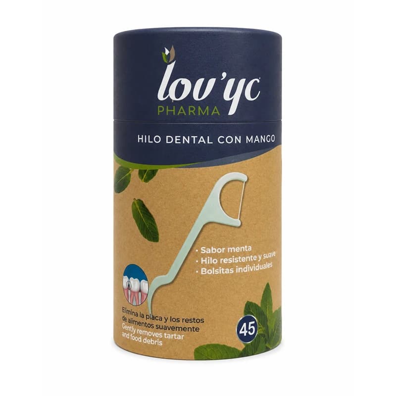 نخ دندان کمانی لاویک (تولید اسپانیا)LOVYC (45عددی) طمع نعناع