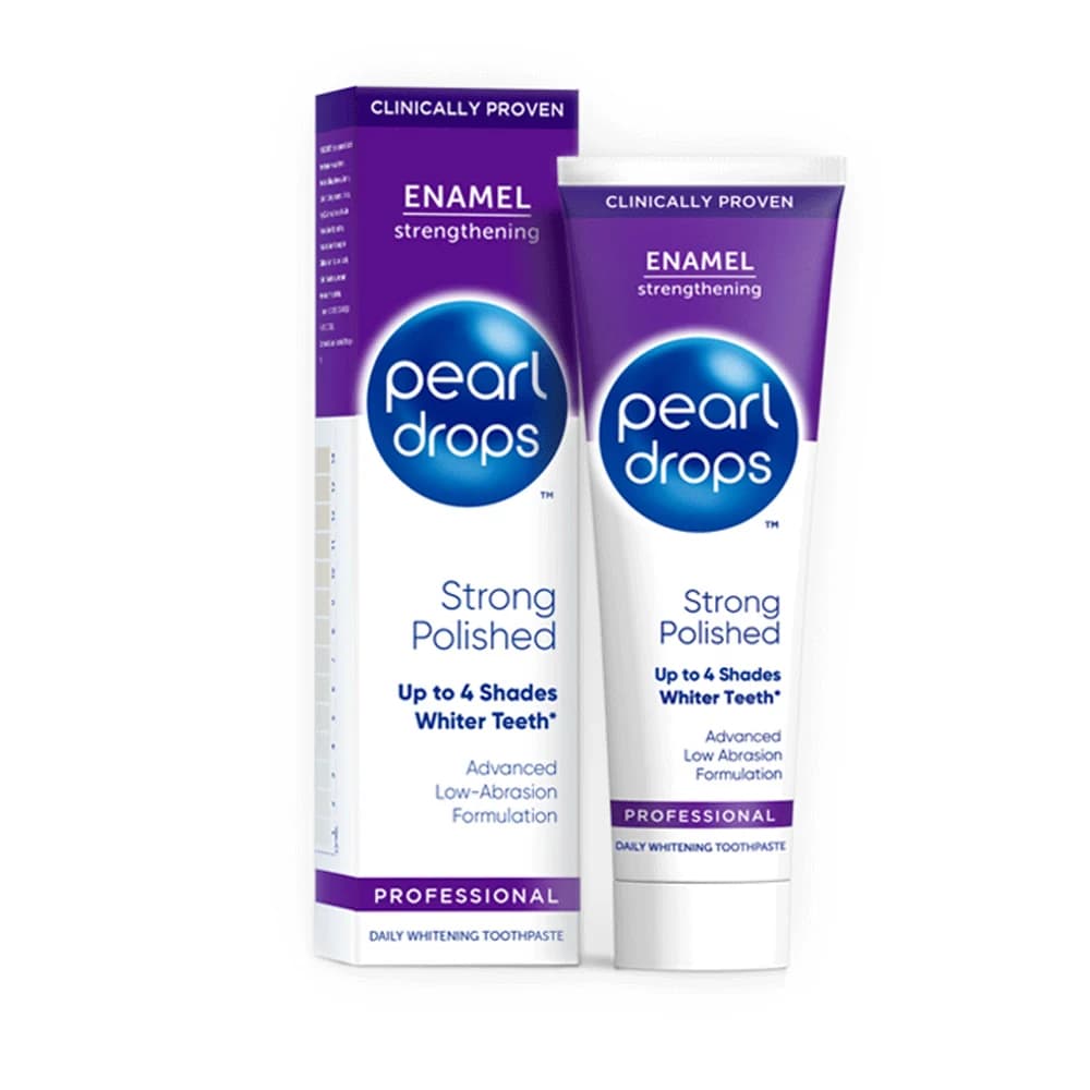 خمیردندان سفیدکننده و پولیش روزانه پرل دراپس Pearl drops Strong Polished ( اورجینال)