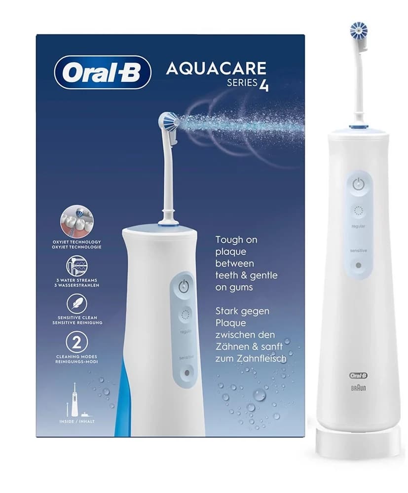 واتر جت اورال بی شارژی مدل ORAL B AQUACARE 4 . با 10 یدک سری