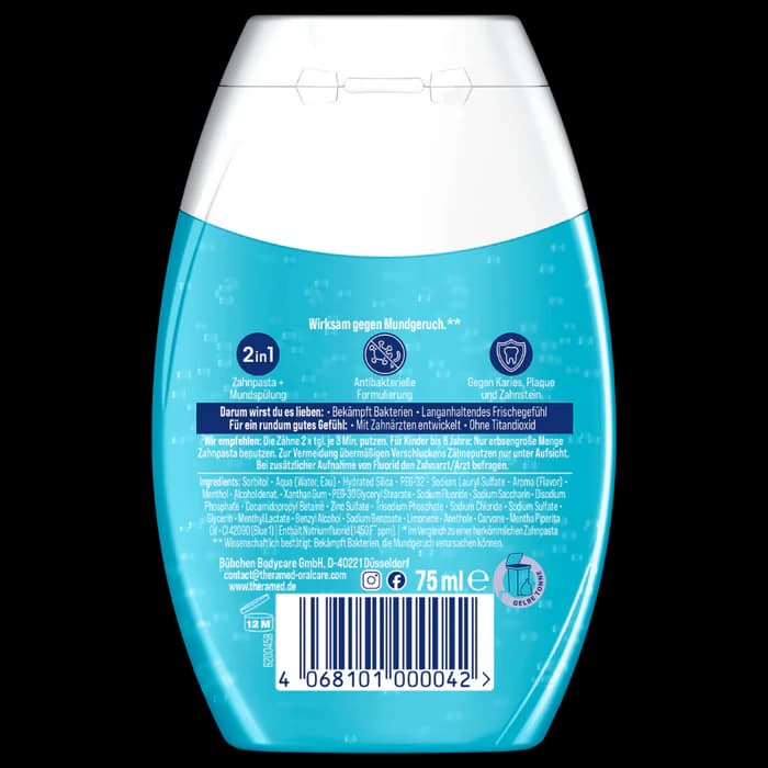 خمیر دندان ژلی 2در1 Theramed oraginal frisch (اورجینال) — تصویر ۳