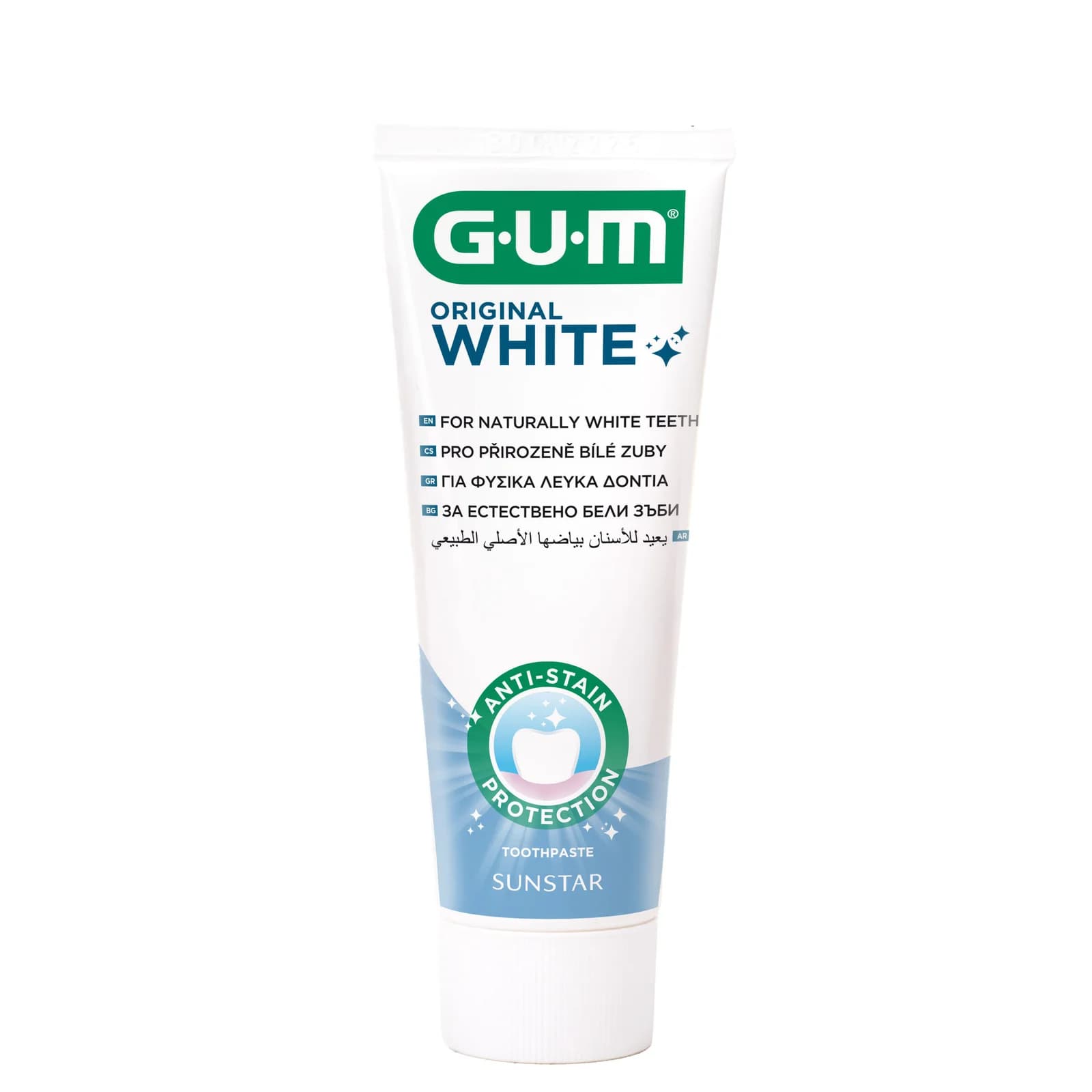 خمیر دندان سفید کننده GUM orginal white ® – محافظت ملایم در برابر لکه(اورجینال)