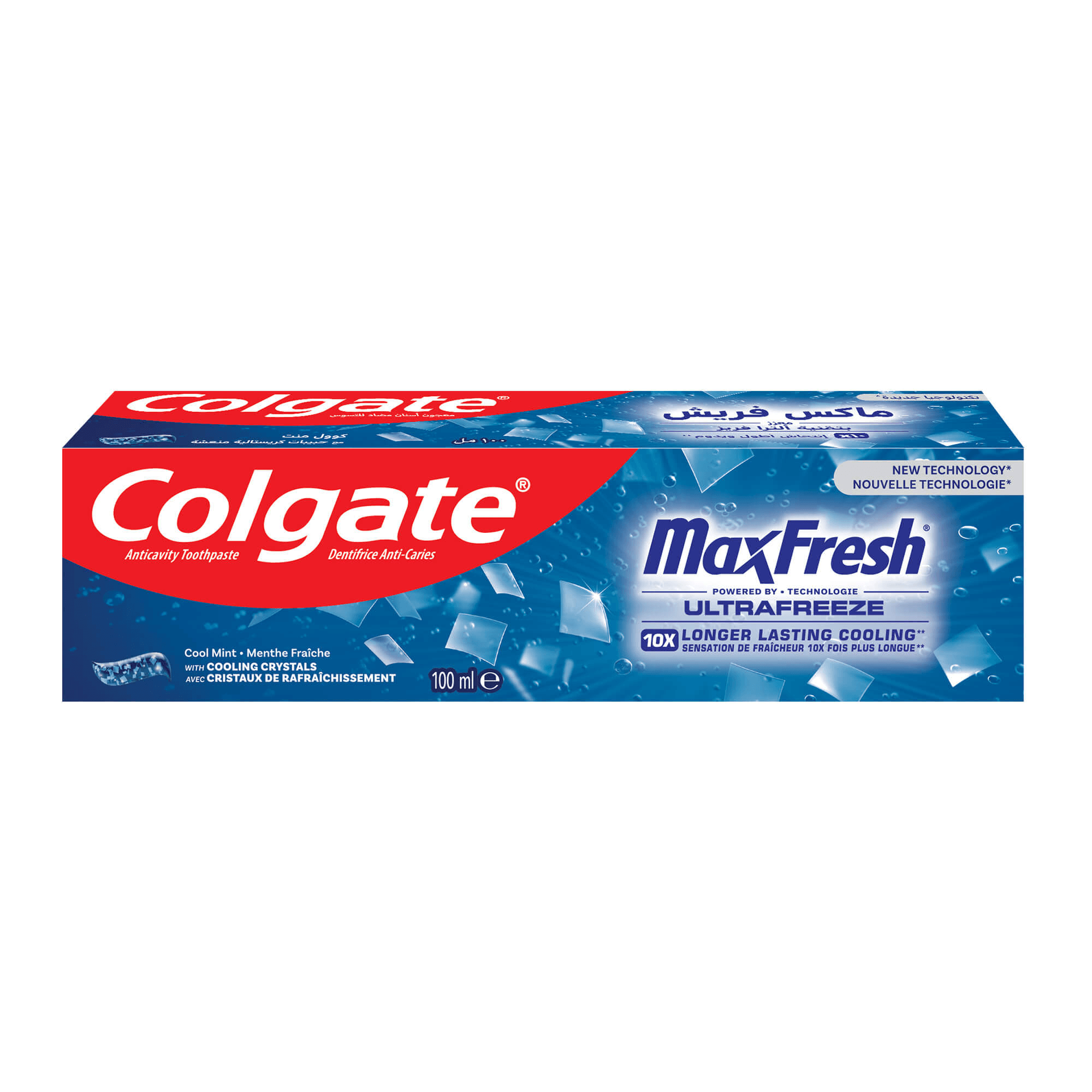 خمیر دندان کولگیت مدل مکس فرش Colgate max fresh (cool mint) طعم نعناع خنک
