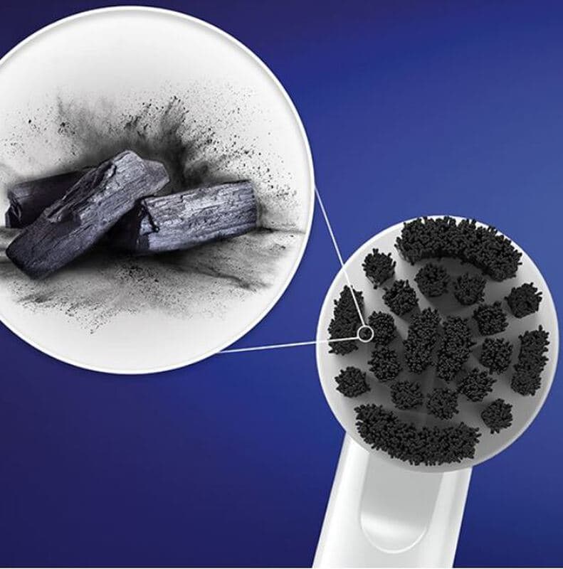 سری یدک مسواک برقی اورال بی CHARCOAL مدل ذغالی(3عددی) آلمانی — تصویر ۲