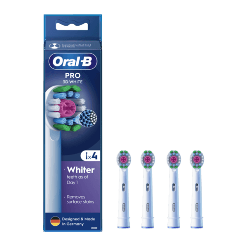 سری یدک مسواک برقی اورال بی 3D WHITE (4عددی)آلمانی (سفارش اروپا)