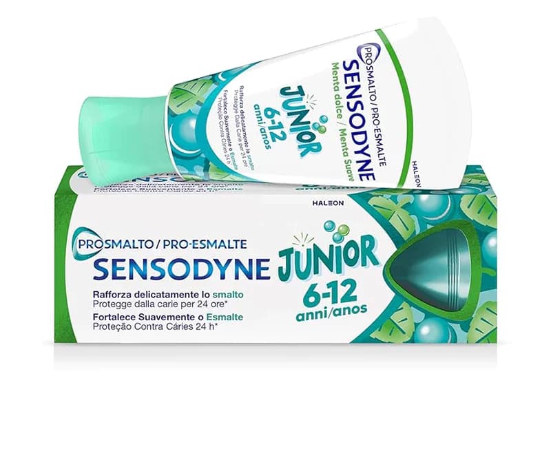 خمیر دندان بچه گانه سنسوداین ب Sensodyne junior جونیور برای کودکان 6 تا 12 سال حجم 50 میل