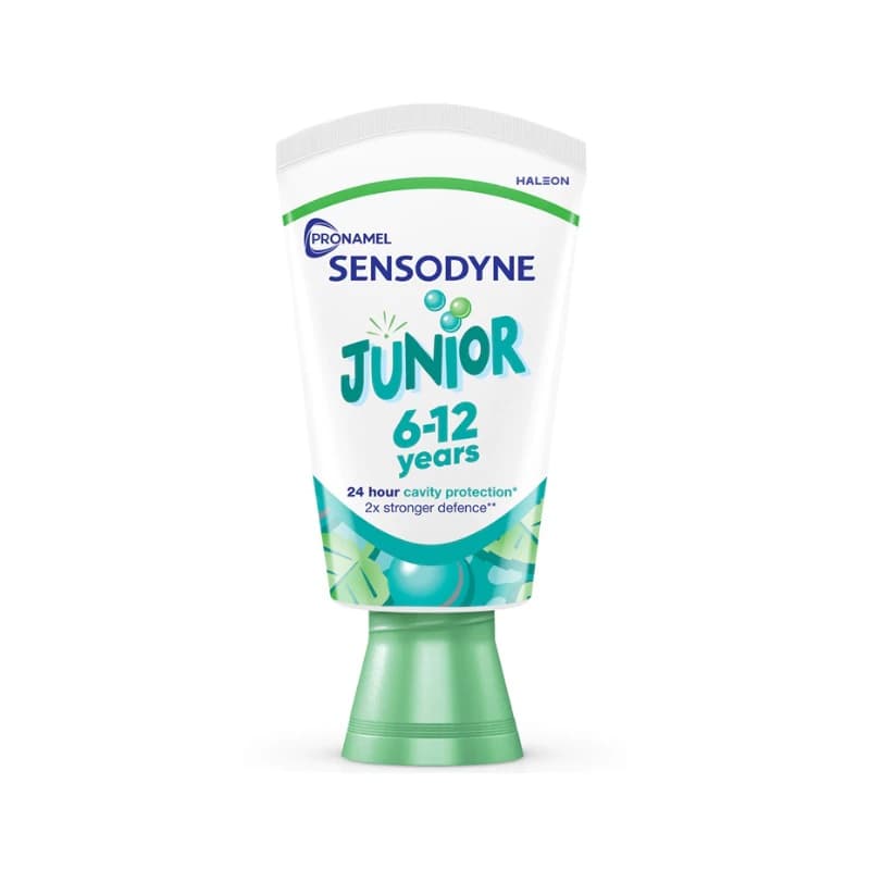 خمیر دندان بچه گانه سنسوداین ب Sensodyne junior جونیور برای کودکان 6 تا 12 سال حجم 50 میل — تصویر ۲