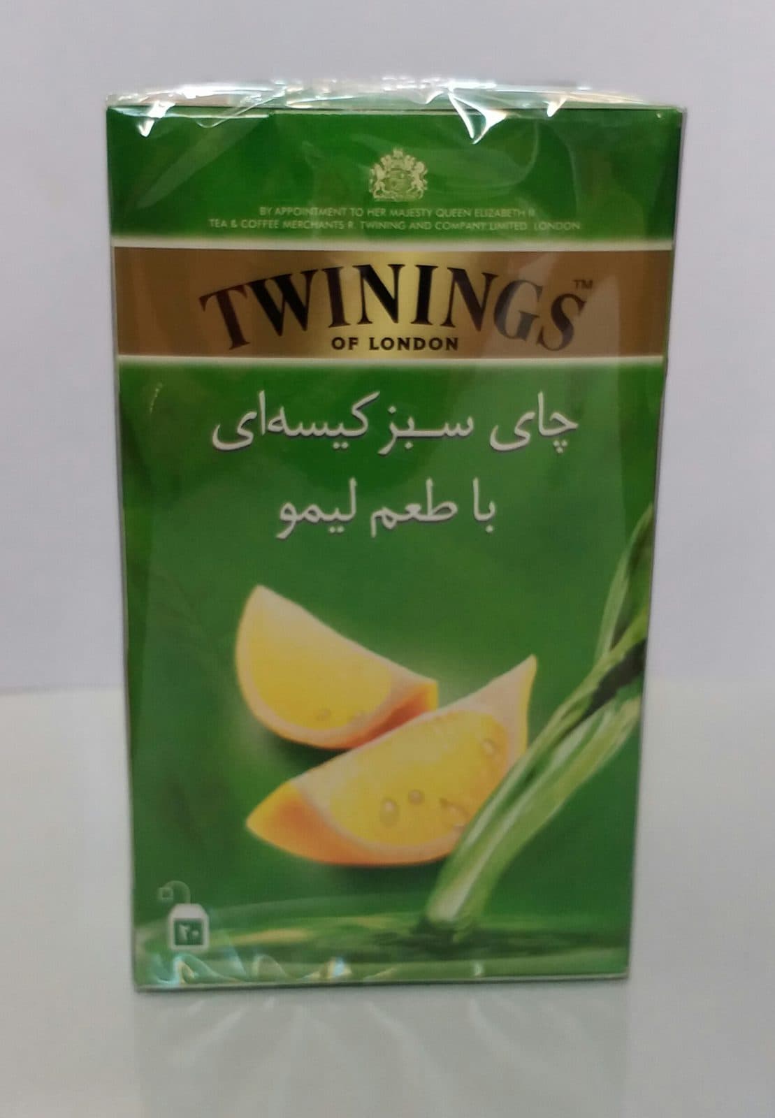 چای سبز کیسه ای با طعم لیمو توینینگز