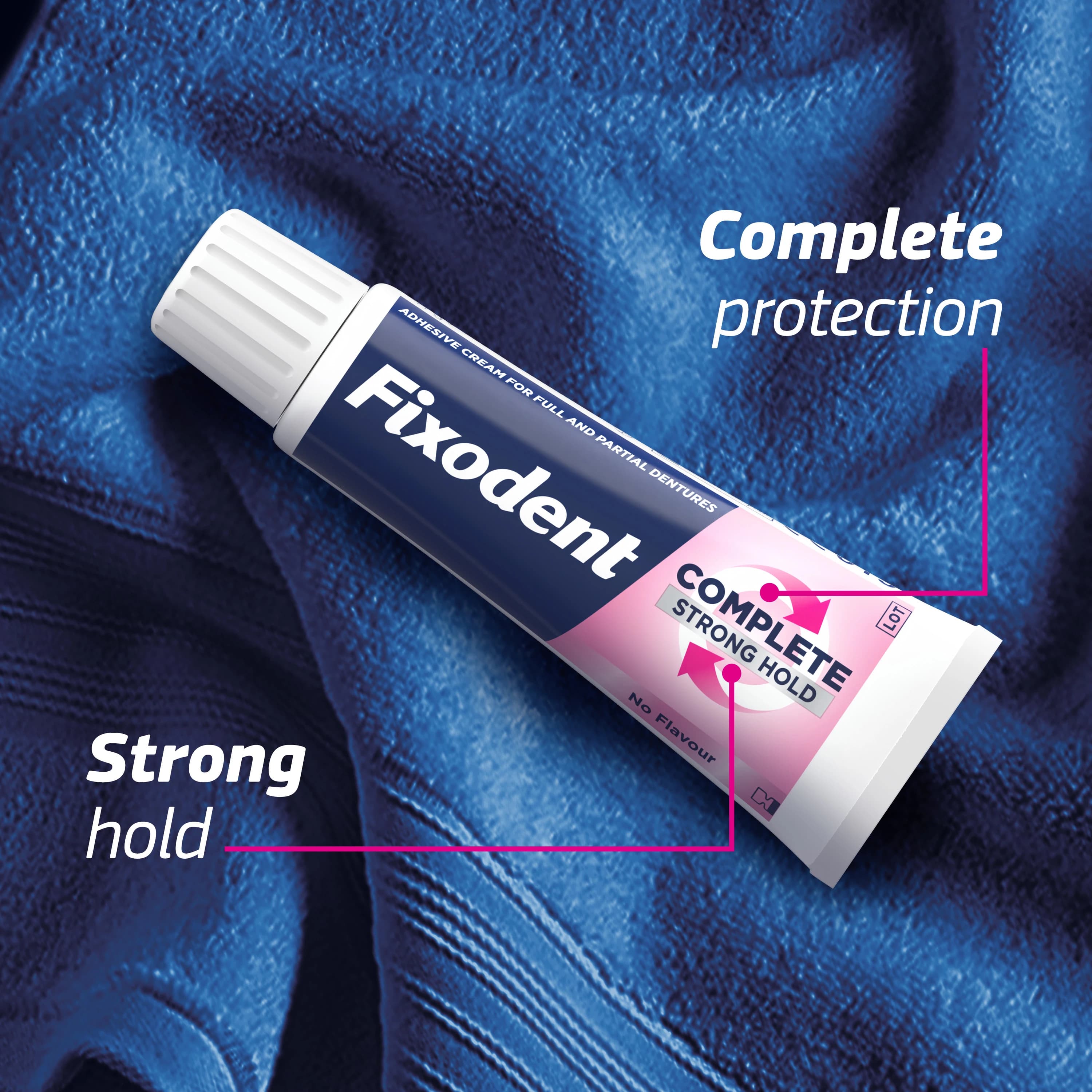 چسب دندان فیکسودنت بدون طمع Fixodent complete( no flavor) — تصویر ۲