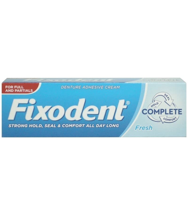 چسب دندان مصنوعی فیکسودنت آبی مدل FIXODENT FRESH