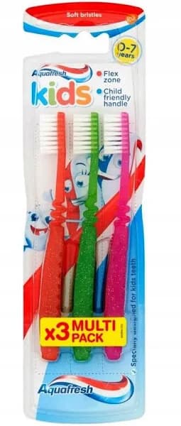 مسواک کودک Aquafresh Kids بسته 3 عددی — تصویر ۲