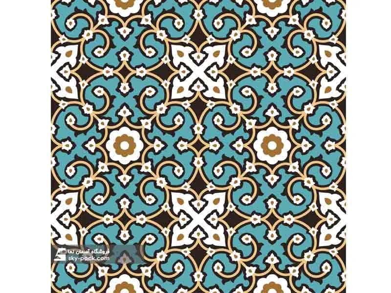 آسمان مجازی طرح اسلیمی سقف — تصویر ۲