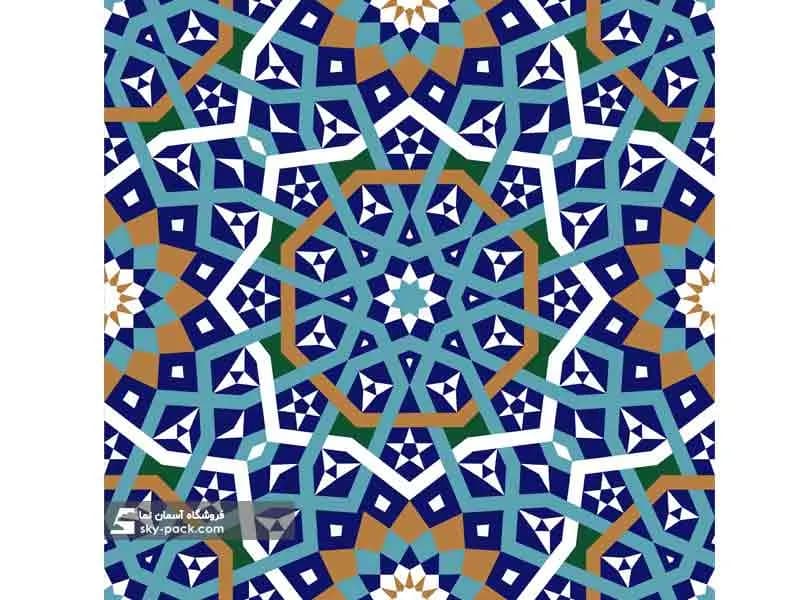 آسمان مجازی طرح الگوی هندسی اسلیمی — تصویر ۲